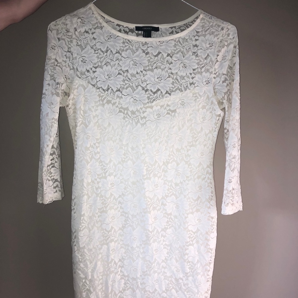 Long sleeve lace dress
